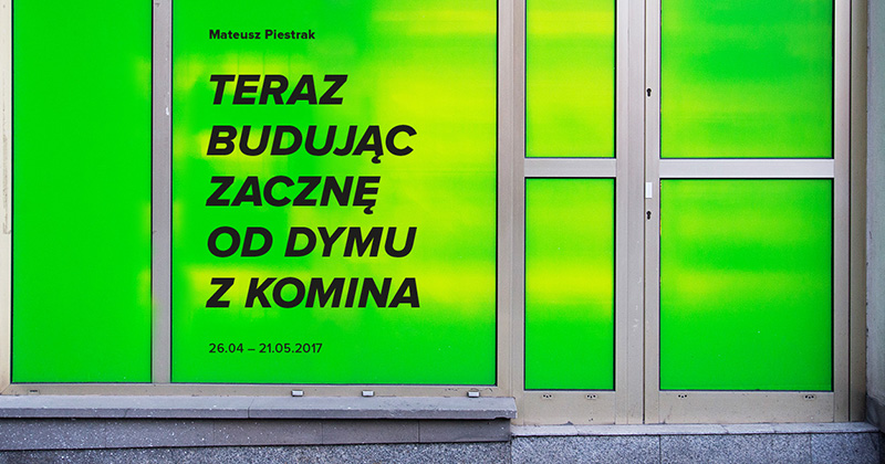 plakat teraz budując